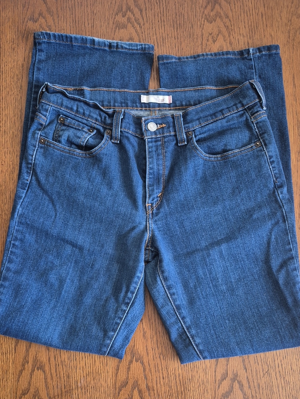 Levi's 515 Dark Blue Boot Cut Jeans Size 8 Med